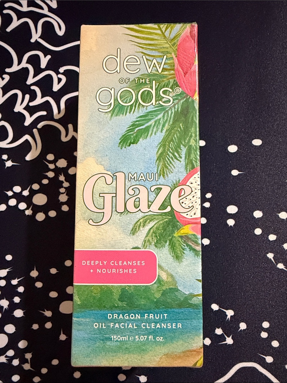 Dew of the Gods Maui Glaze Dragon Fruit Oil Facial Cleanse. Sealed.BNIB.